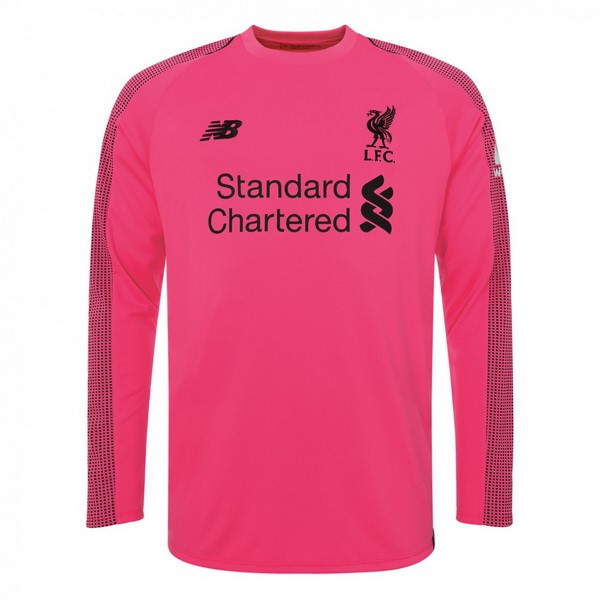 Camiseta Liverpool Tercera equipo ML Portero 2018-19 Rosa